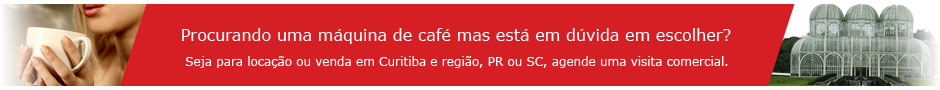 Procurando uma m&aacute;quina de caf&eacute; mas est&aacute; em d&uacute;vida em escolher? Seja para loca&ccedil;&atilde;o ou venda em Curitiba e regi&atilde;o, PR ou SC, agende uma visita comercial.
